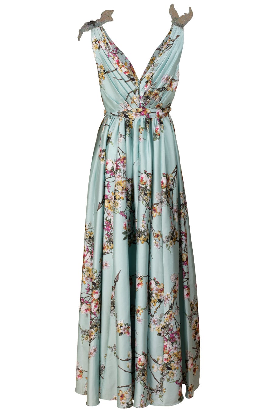 BADGLEY MISCHKA-Butterfly Shoulders Gown-