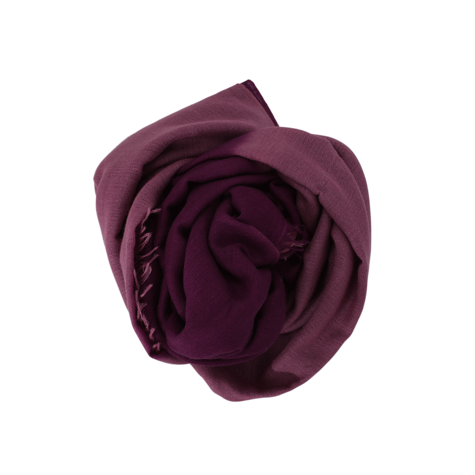 BAJRA SHAWLS-Wool Two Tone Shawl-PURPLE