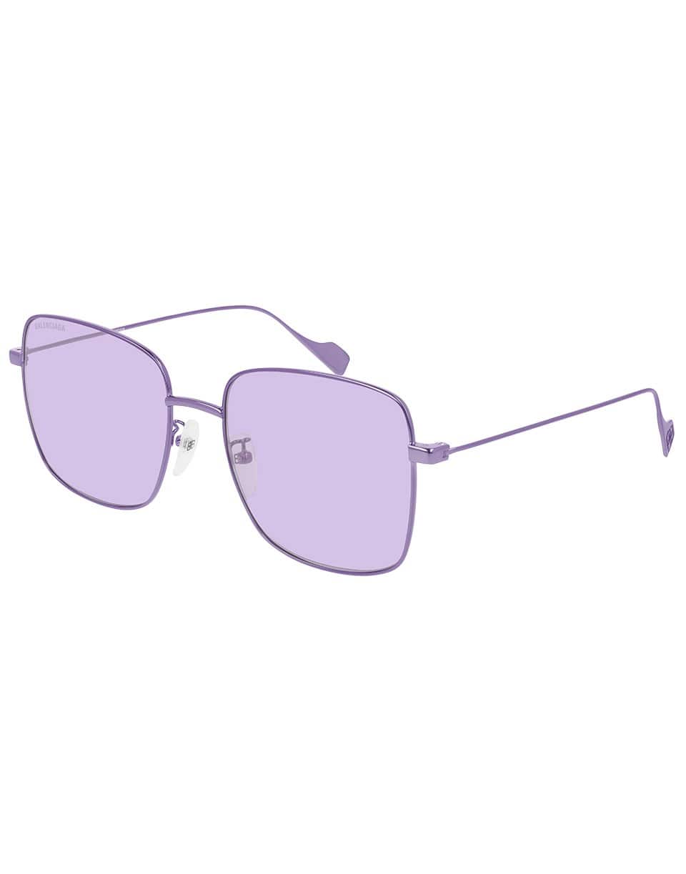 BALENCIAGA-Violet Lens Metal Sunglasses-VIOLET