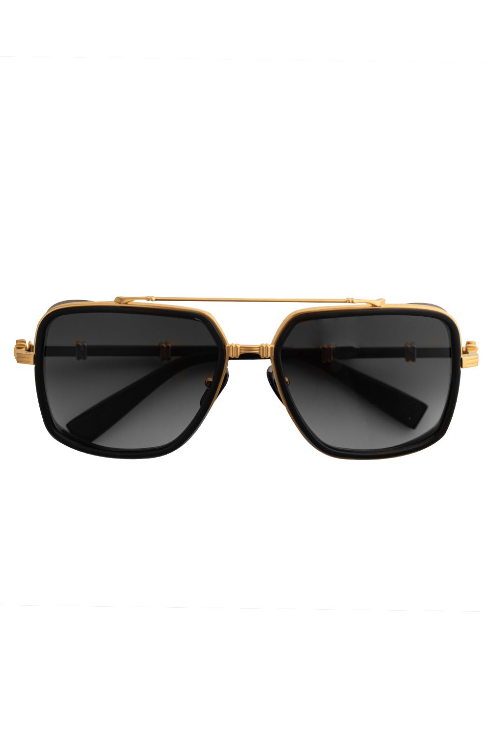 BALMAIN-Officier Square Sunglasses-GLD/GREY