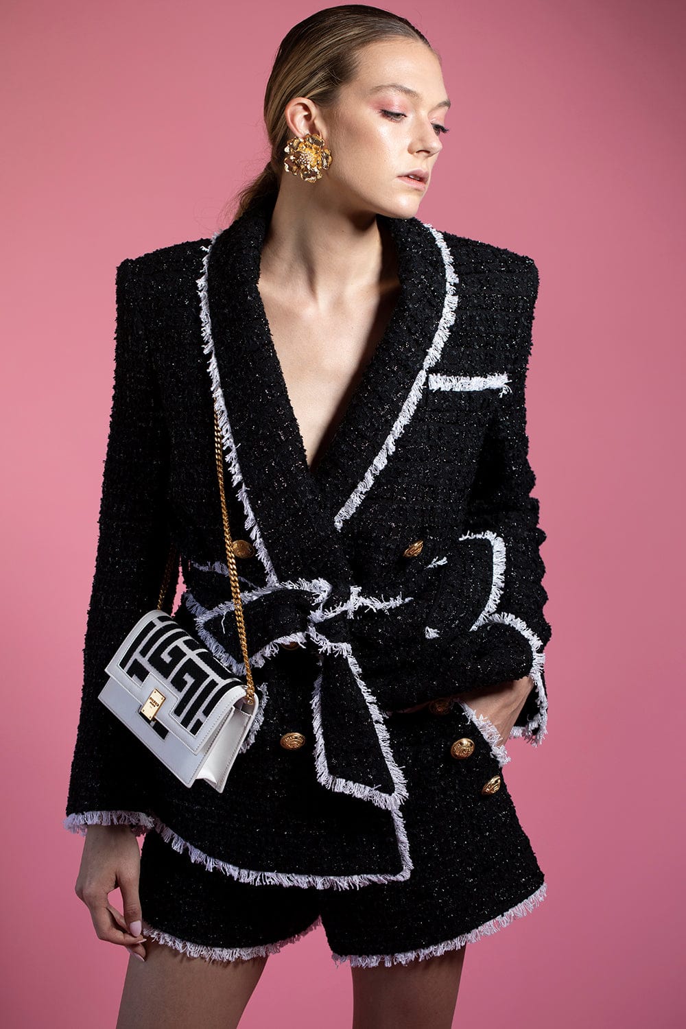 BALMAIN-6 Button Pajama Jacket-