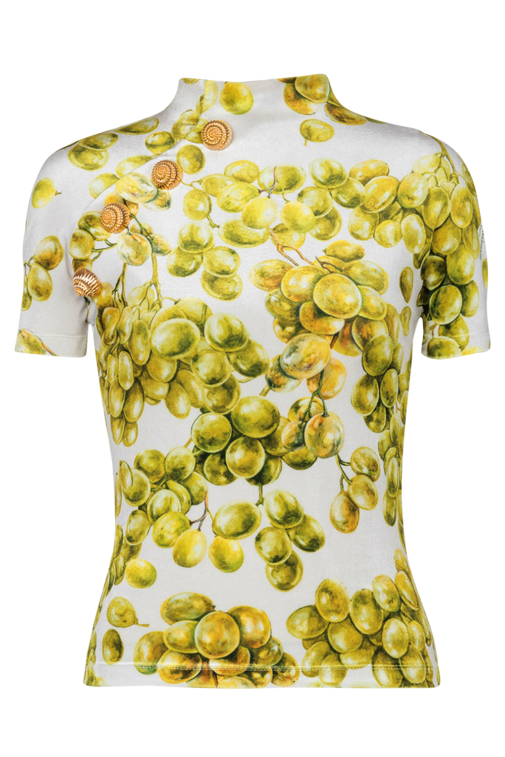 BALMAIN-Short Sleeve Button Shirt-