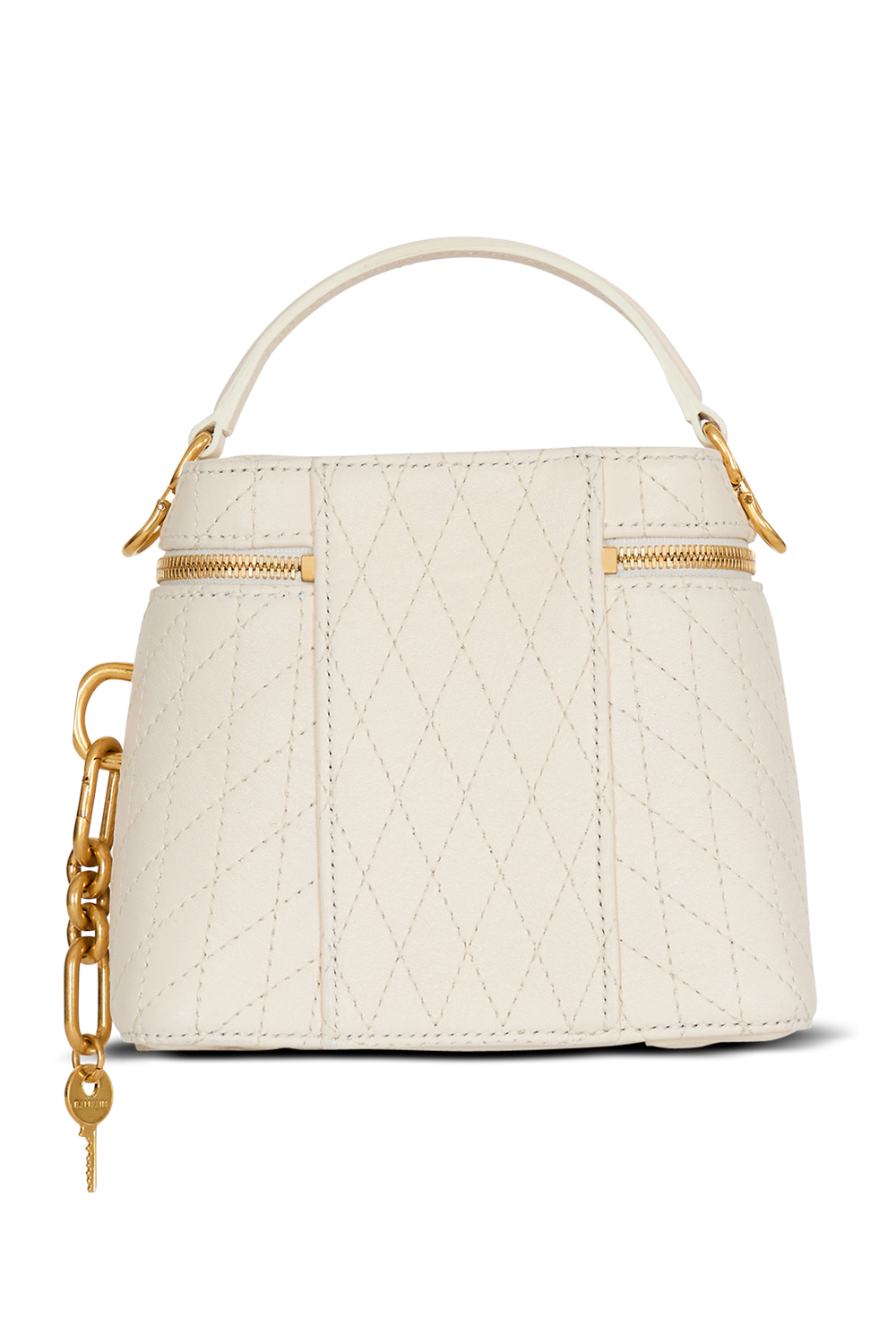 Pulse Vanity Bag-CREAM-HANDBAGTOP HANDLE-BALMAIN