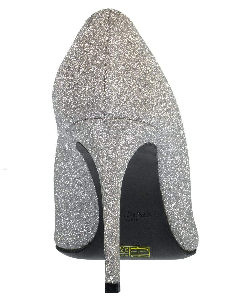 BALMAIN-Daphne Metallic Pointy Toe Pump-