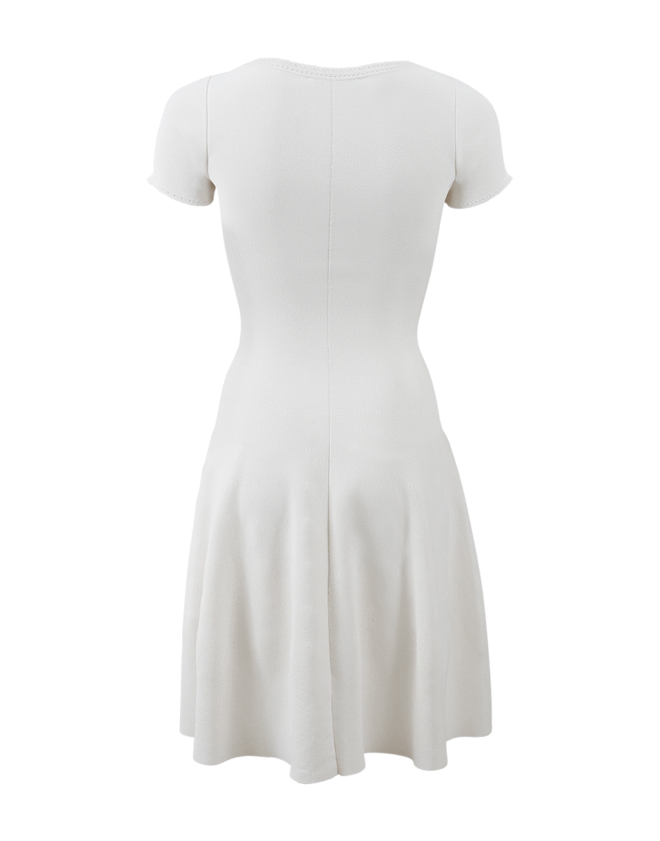 BLUMARINE-Embroidered Knit Dress-