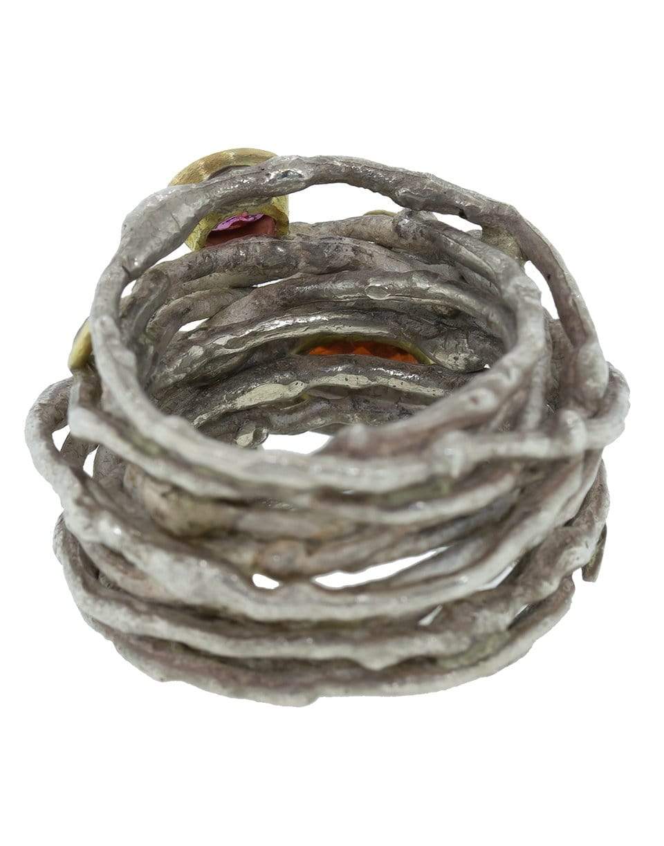 BOAZ KASHI-Tourmaline Wire Wrap Ring-SILVER