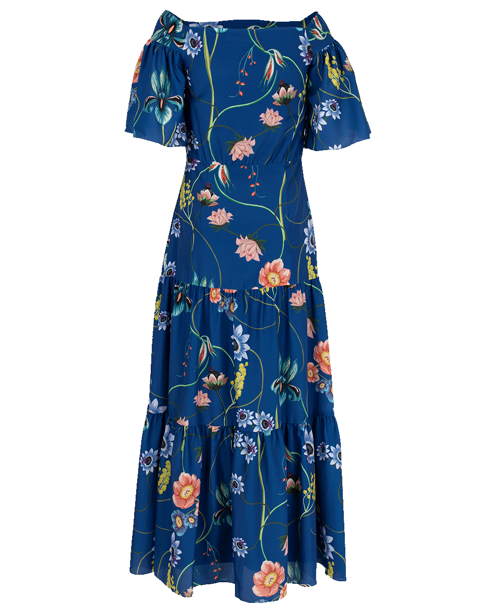 BORGO DE NOR-Emelia Off Shoulder Vintage Flower Dress-