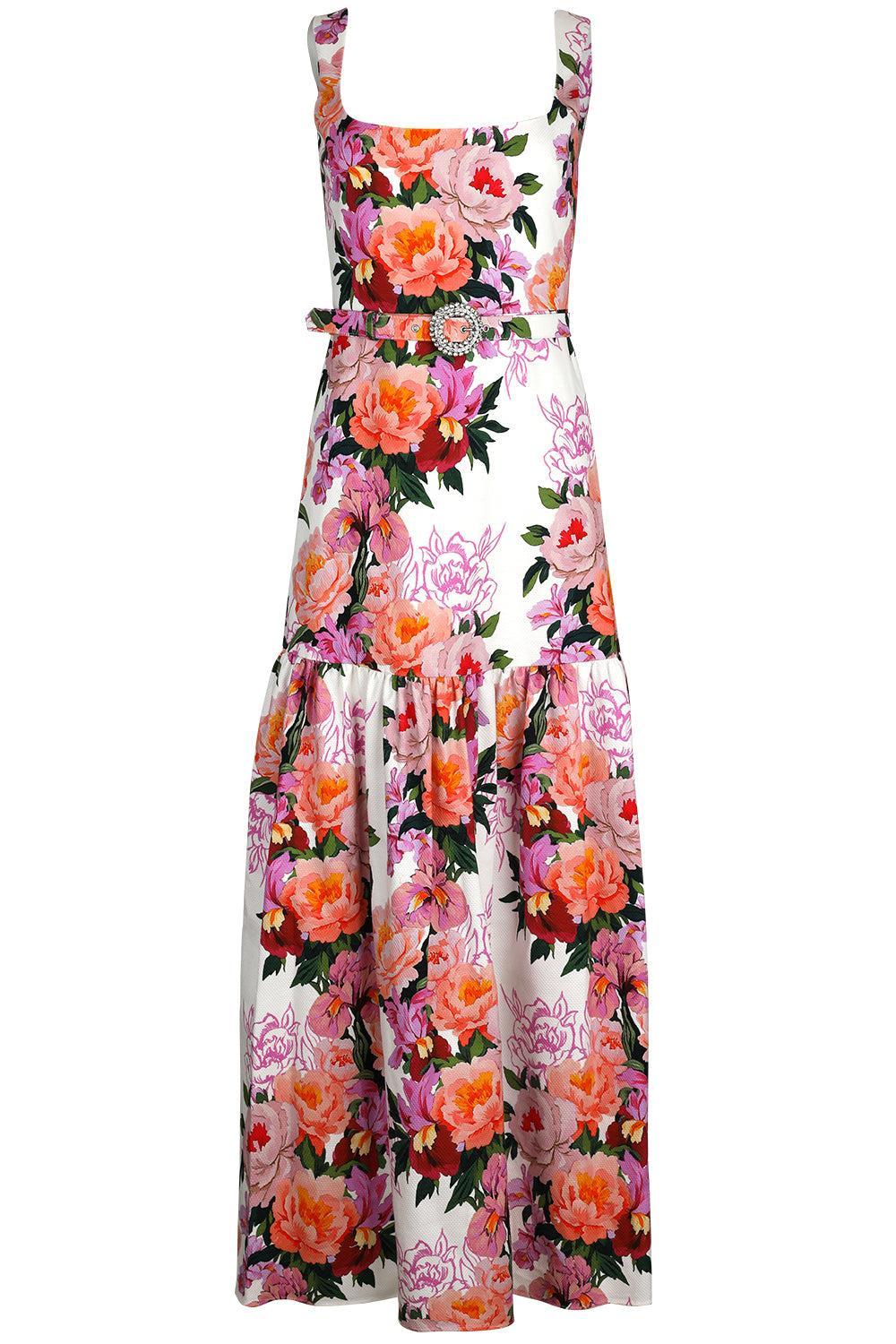 borgo de nor maxi dress Borgo de Nor Peony Drip Pique Davie Dress Peony Drip / 10