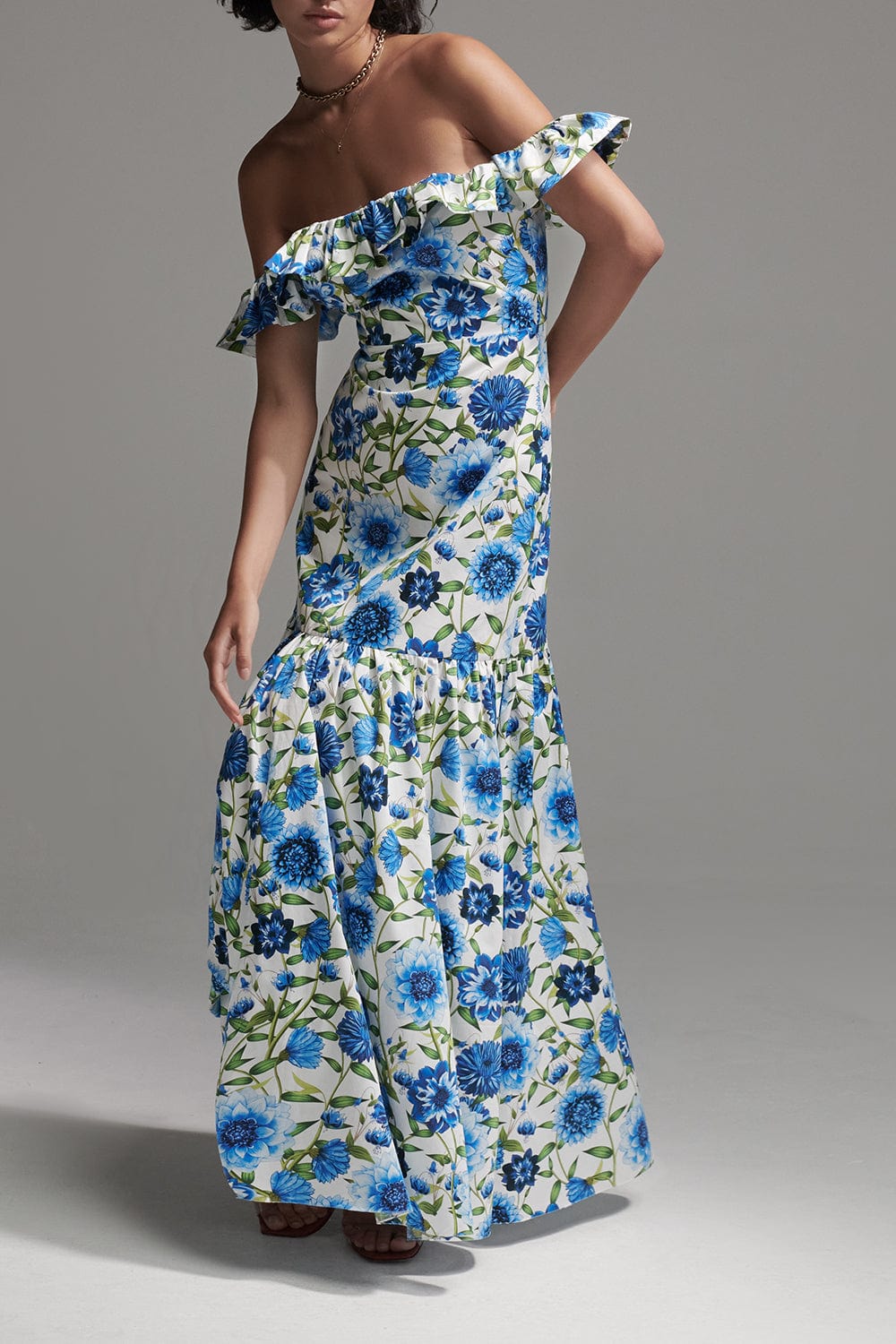 BORGO DE NOR-Farrah Off Shoulder Dress-