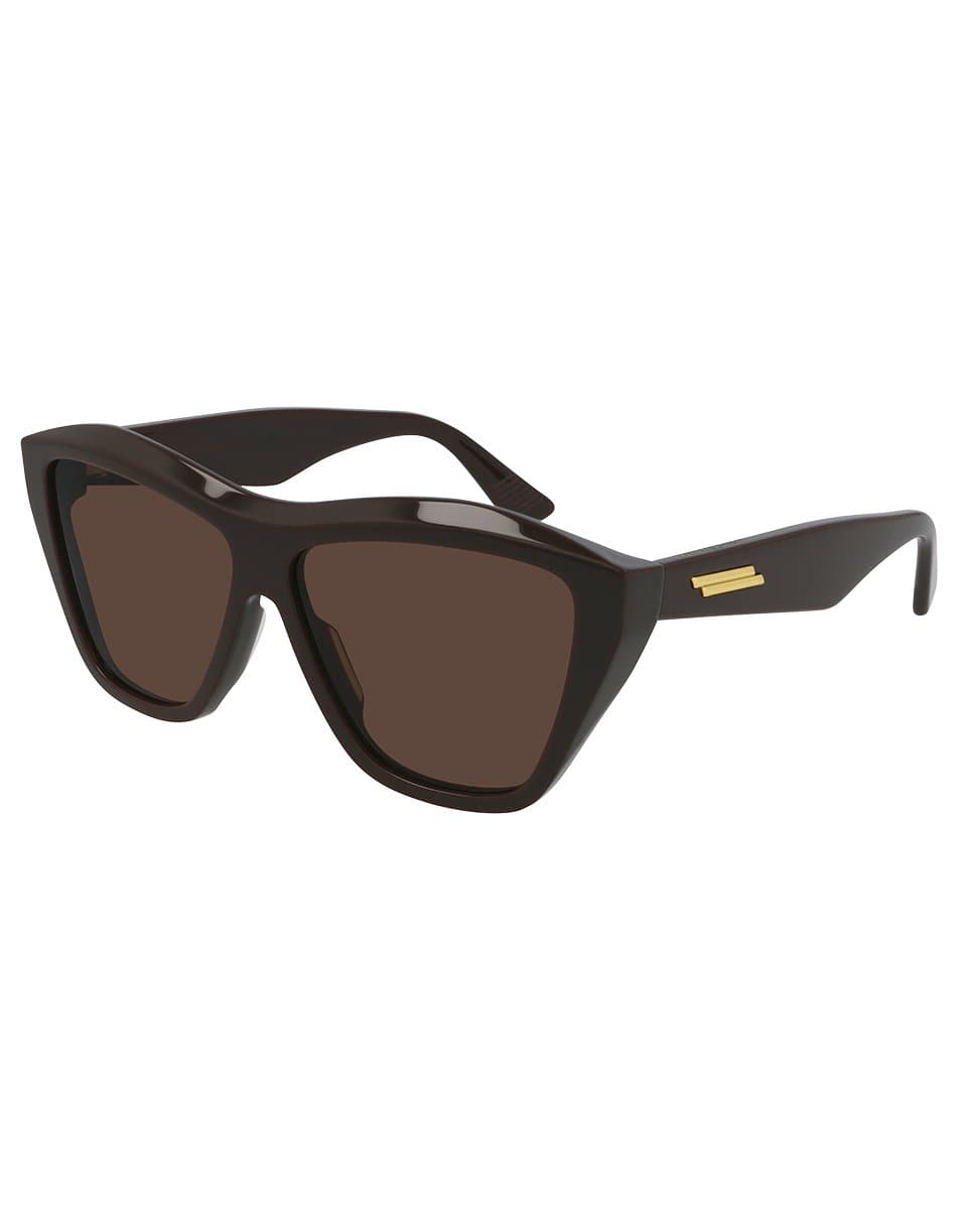 BOTTEGA VENETA-Minimalist Sunglasses-BROWN