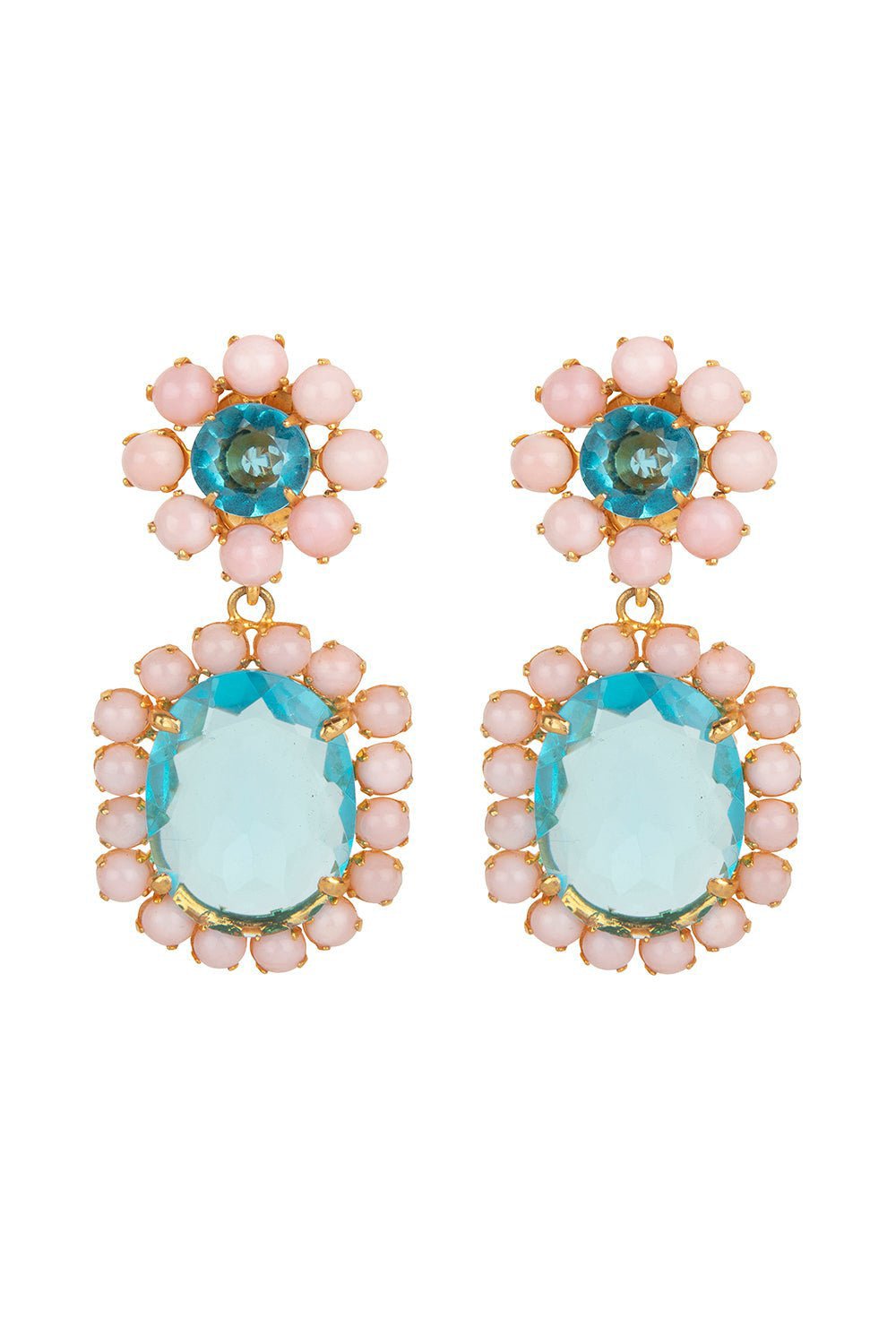 Quartz Opal Drop Earrings Marissa Collections