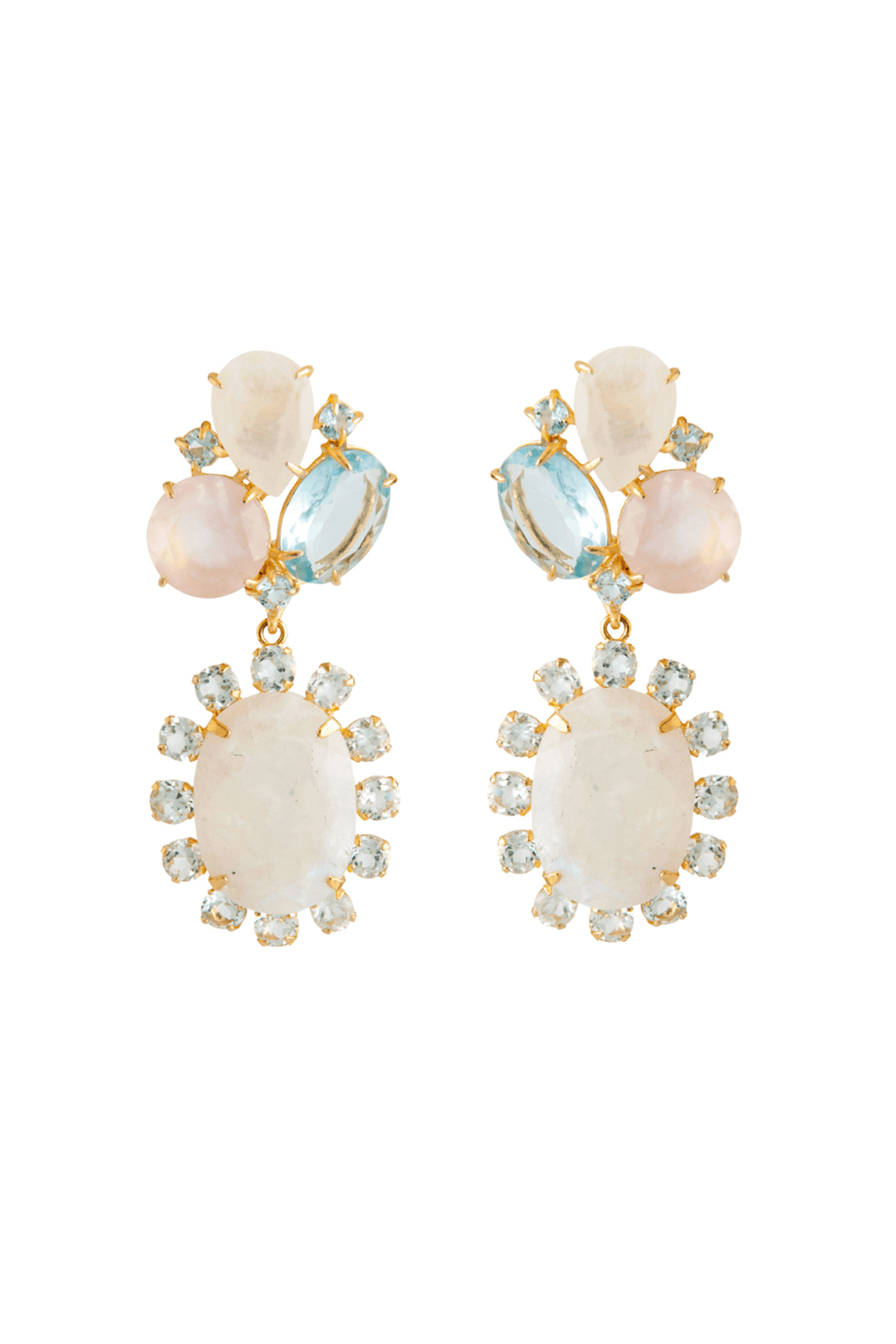 Moonstone Quartz Drop Earrings Marissa Collections