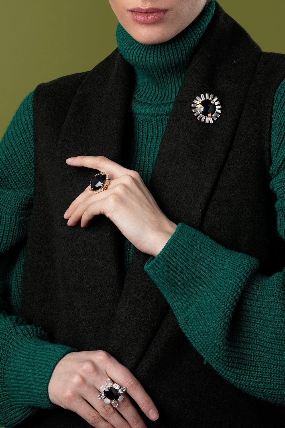 BOUNKIT JEWELRY-Onyx Quartz Lilith Ring-BLACK