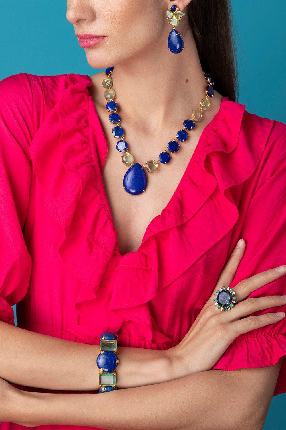 BOUNKIT JEWELRY-Lapis Elsa Ring-BLUE