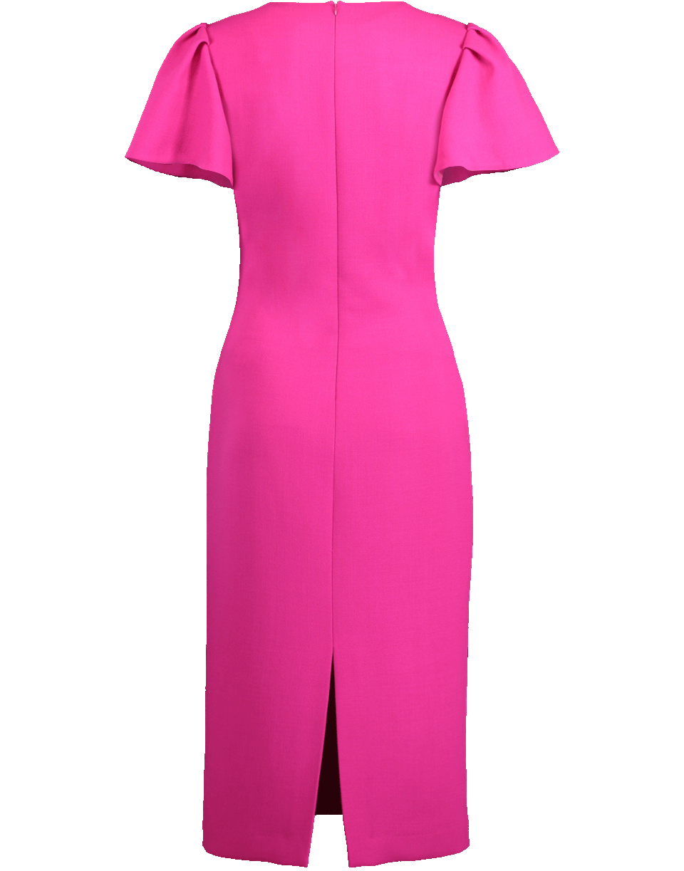 BRANDON MAXWELL-Flutter Sleeve Sheath Dress-