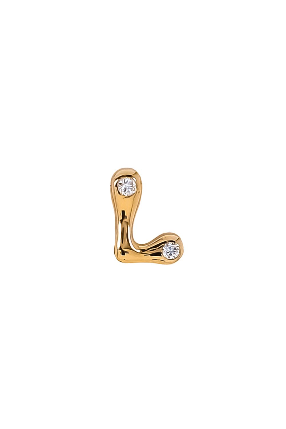 BRENT NEALE-Diamond Alphabet Stud Earring-