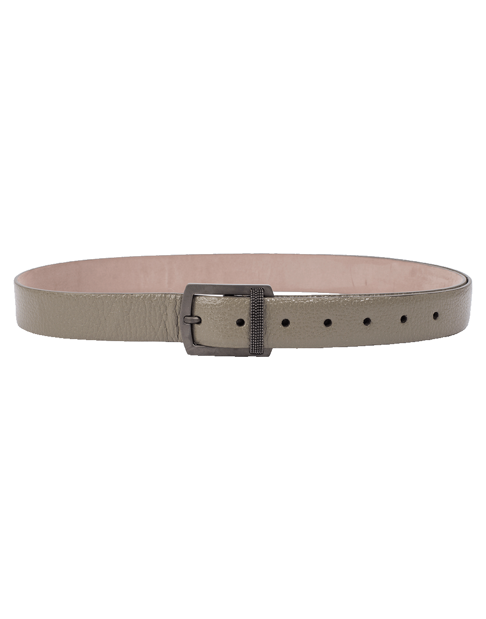 BRUNELLO CUCINELLI-Wet Look Belt-