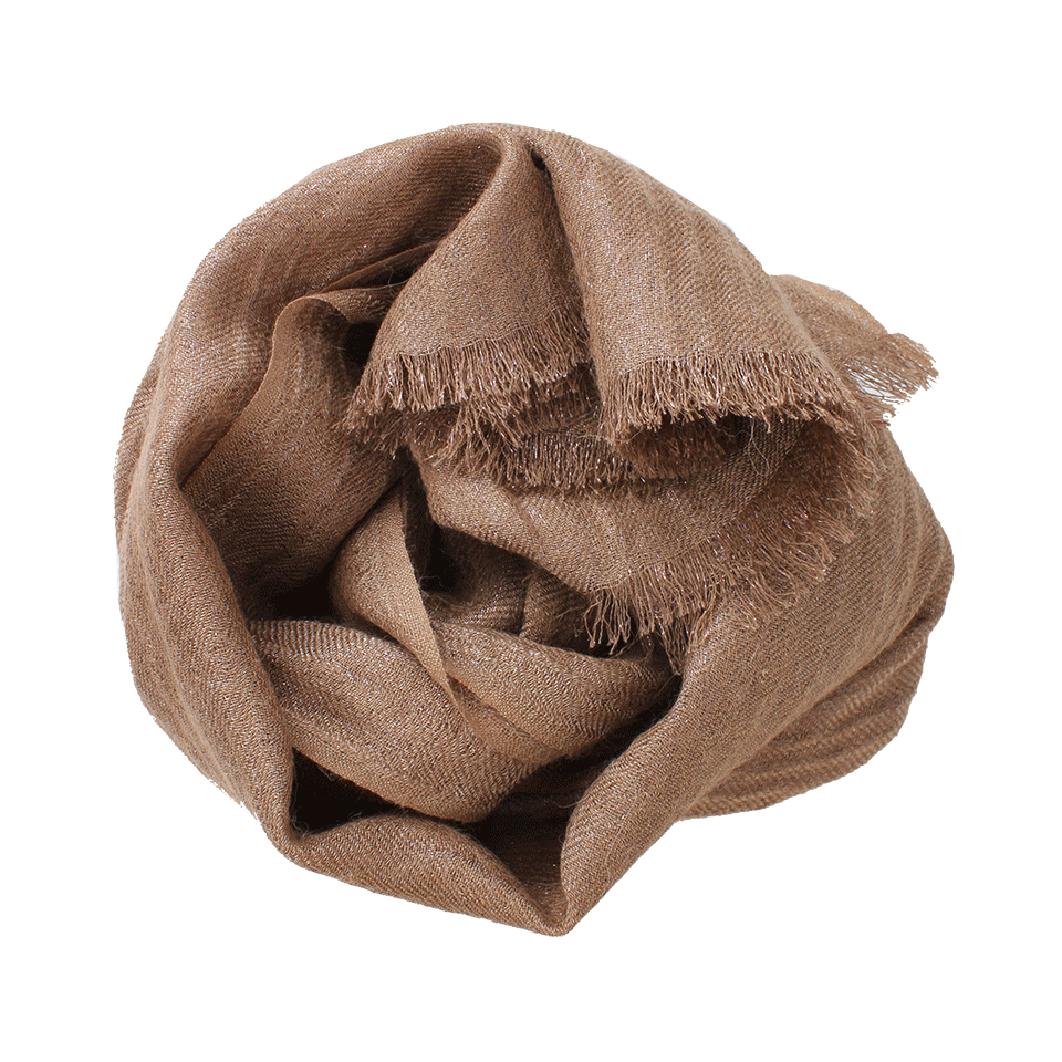 BRUNELLO CUCINELLI-Lurex Scarf-BRONZE