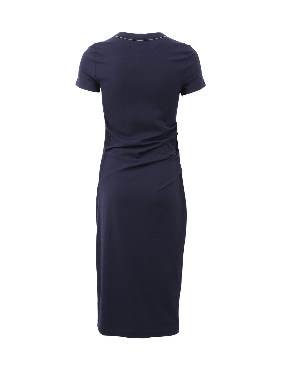BRUNELLO CUCINELLI-Jersey Ruched Midi Dress-