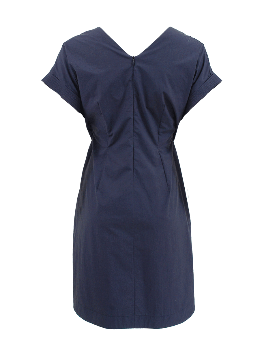 BRUNELLO CUCINELLI-Kimono Sleeve V-Neck Dress-