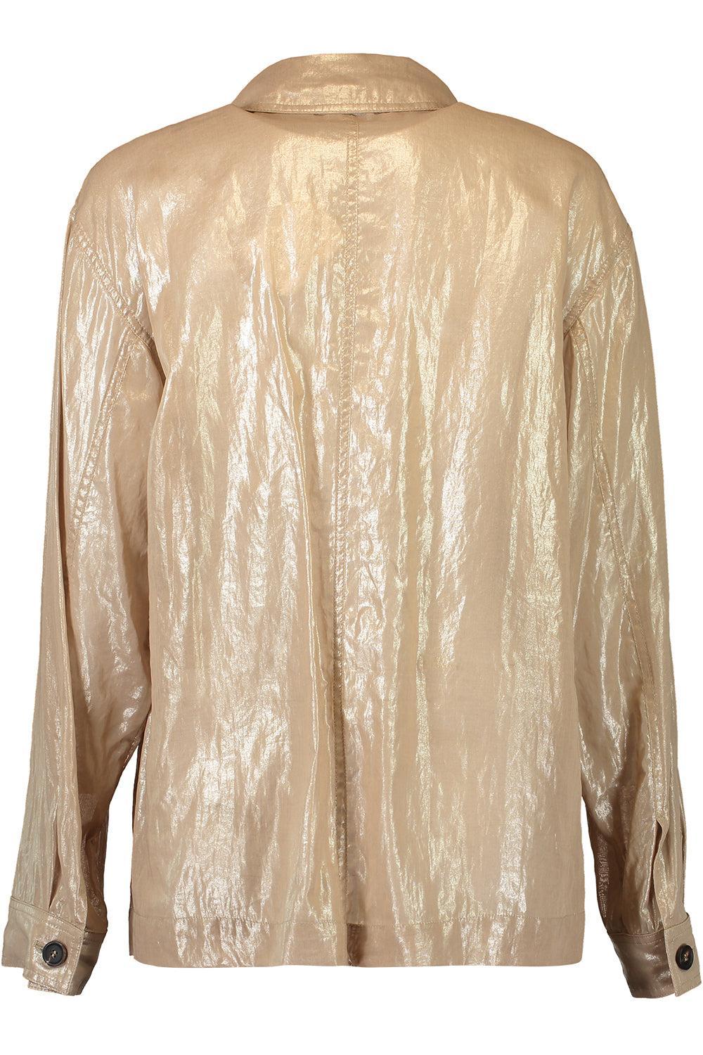 Shimmery Gauze Jacket-CAMEL-34-CLOTHINGJACKETCASUAL-BRUNELLO CUCINELLI