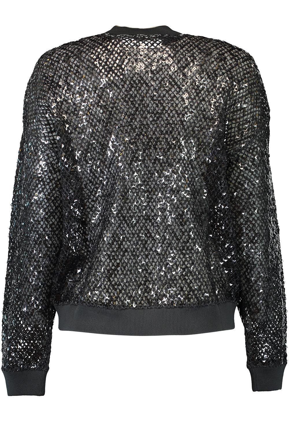 Dazzling Knit Bomber-GUNMETAL-XS-CLOTHINGJACKETCASUAL-BRUNELLO CUCINELLI