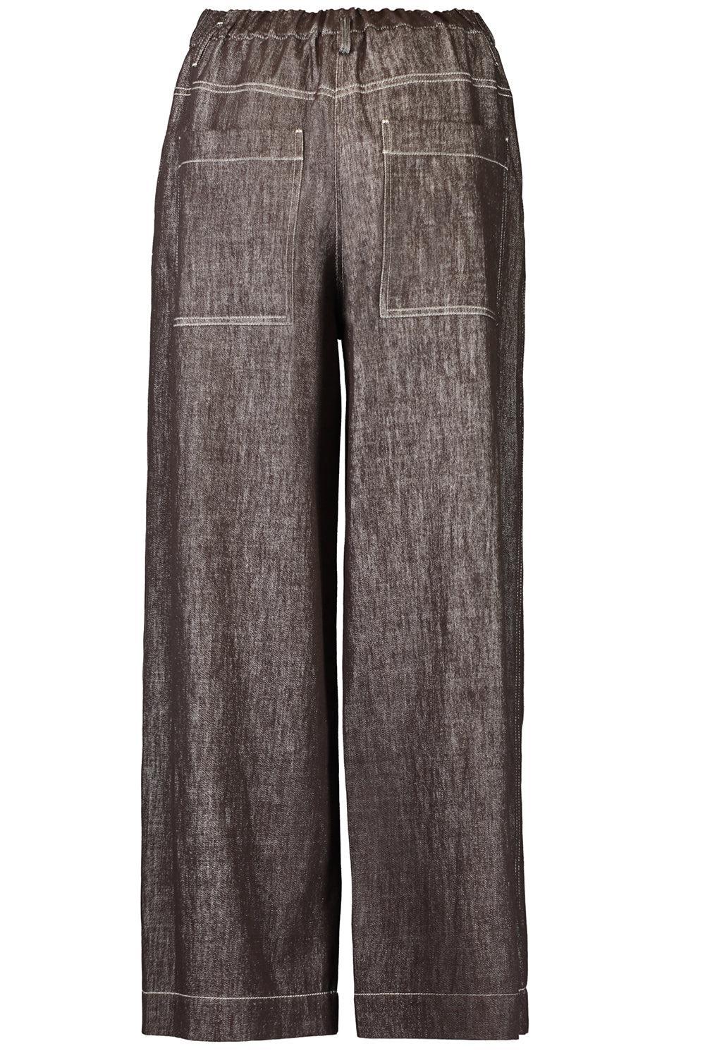 Pleated Crop Pant-CHOCOLAT-XS-CLOTHINGPANTCROPPED-BRUNELLO CUCINELLI