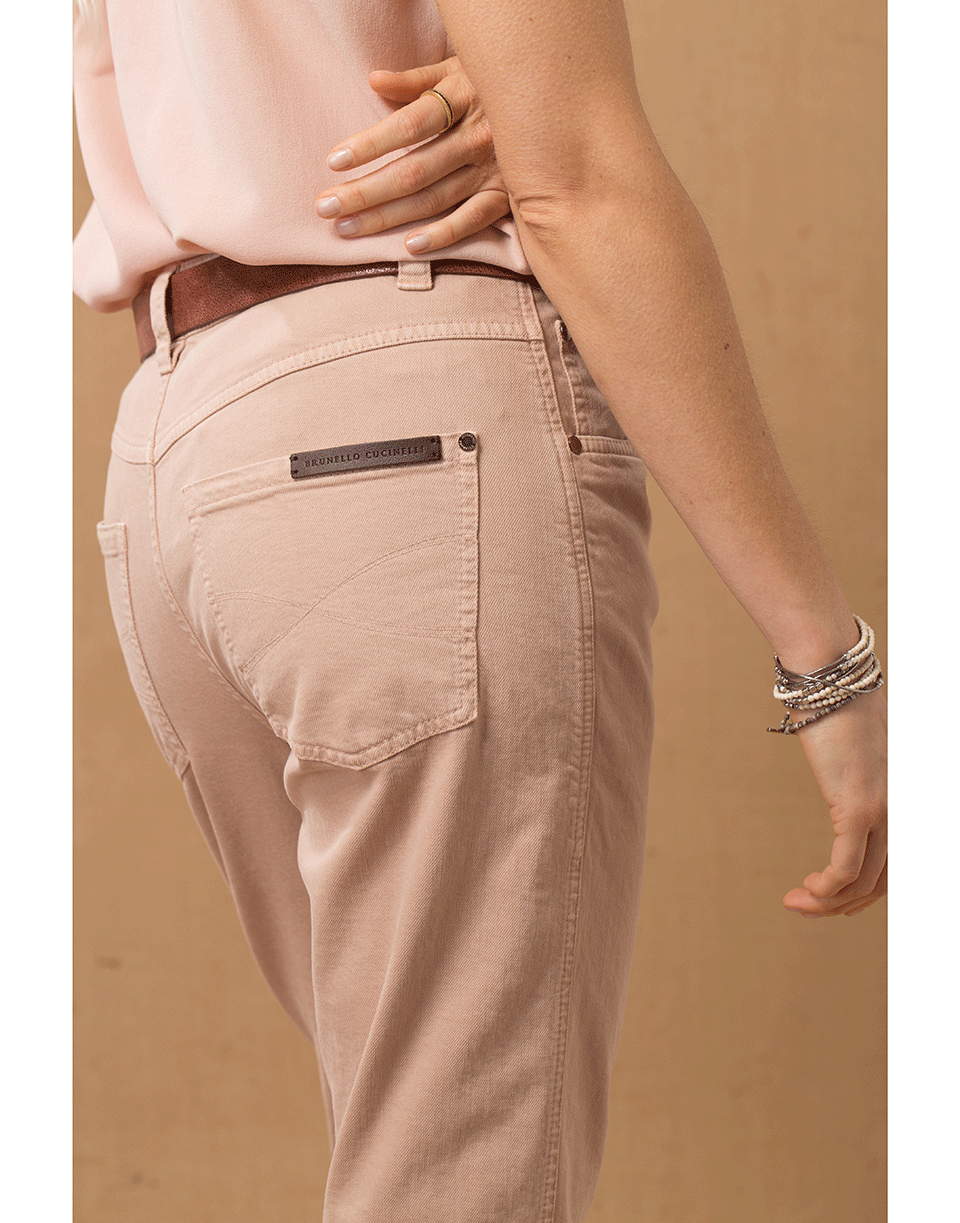 BRUNELLO CUCINELLI-Cuffed Garment Dyed Jean-