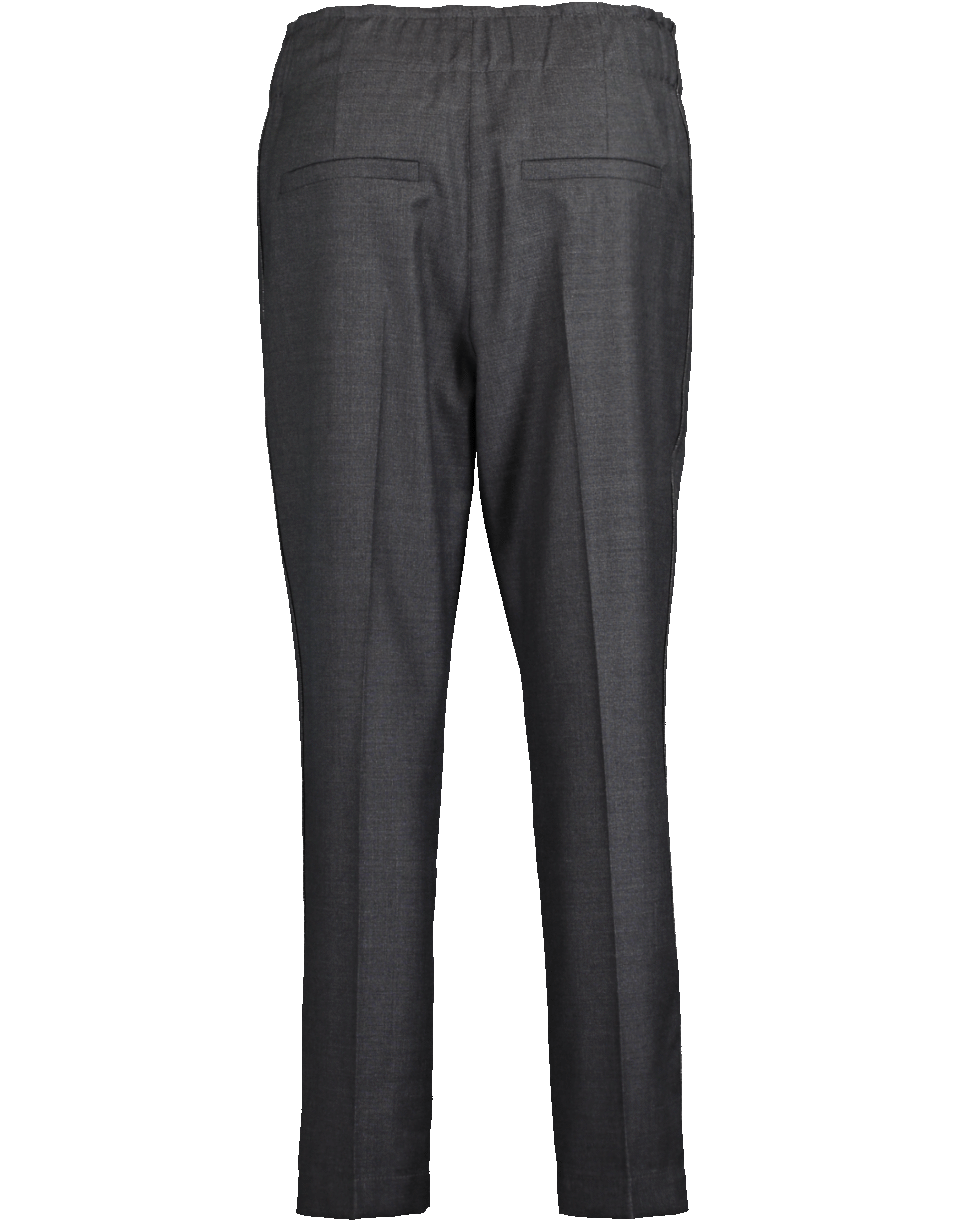 BRUNELLO CUCINELLI-Sharkskin Pull-On Tux Pant-