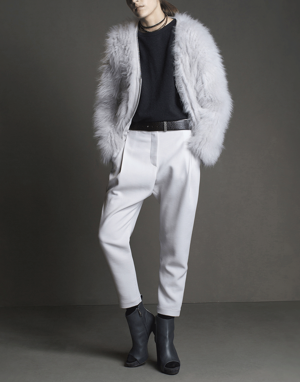 BRUNELLO CUCINELLI-Satin Pleated Pant-