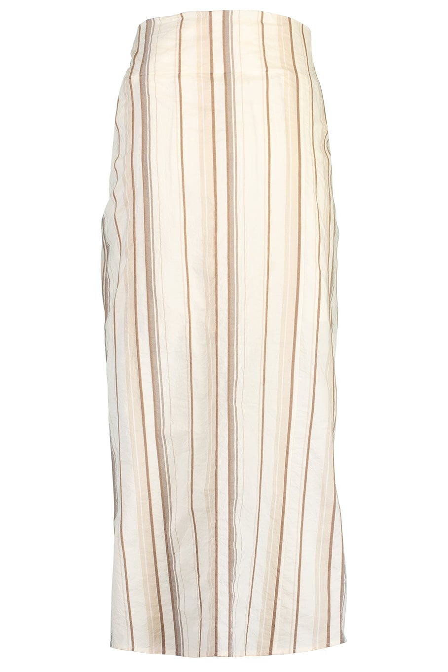 BRUNELLO CUCINELLI-Striped Knotted Front Skirt-