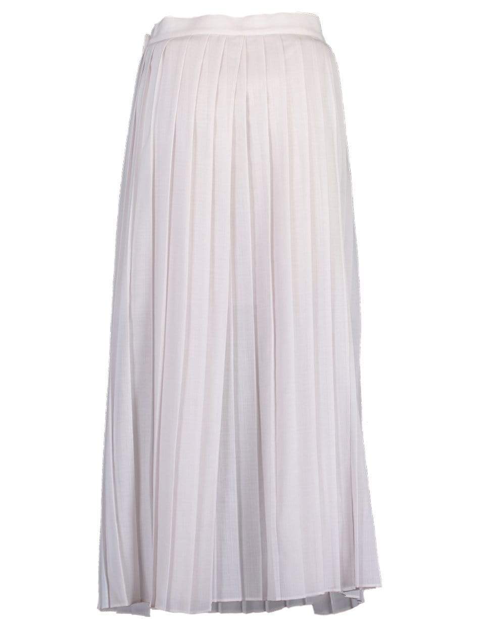 BRUNELLO CUCINELLI-Gauze Pleated Slit Skirt-