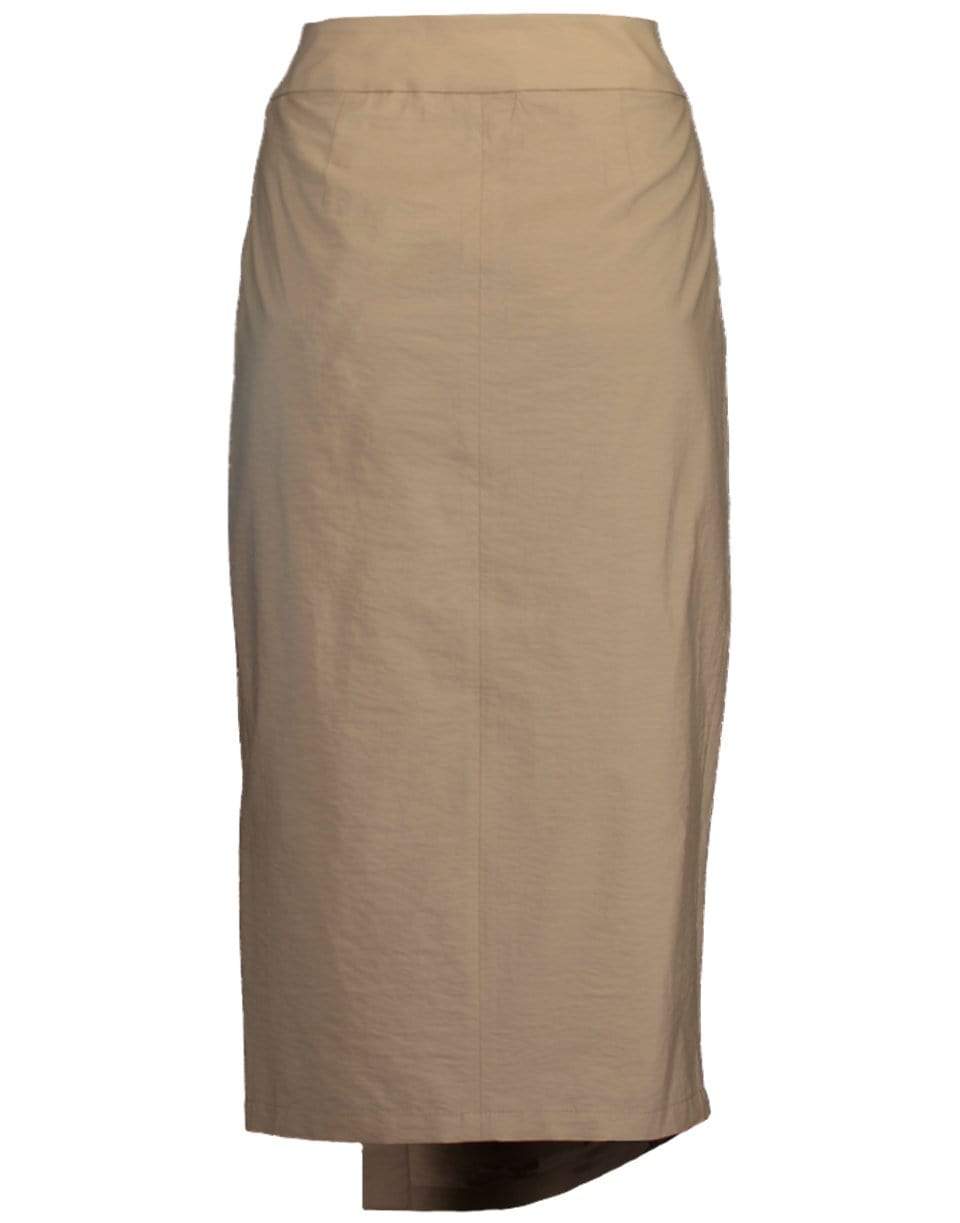 BRUNELLO CUCINELLI-Belted Crinkle Pleated Wrap Skirt-