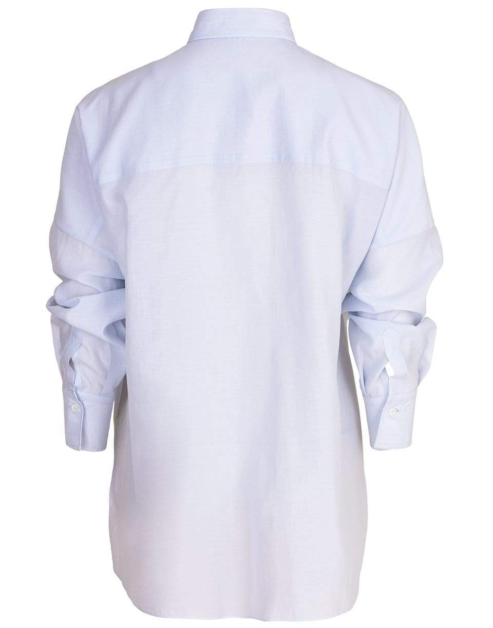 BRUNELLO CUCINELLI-Oversized Monili Stripe Pocket Blouse-