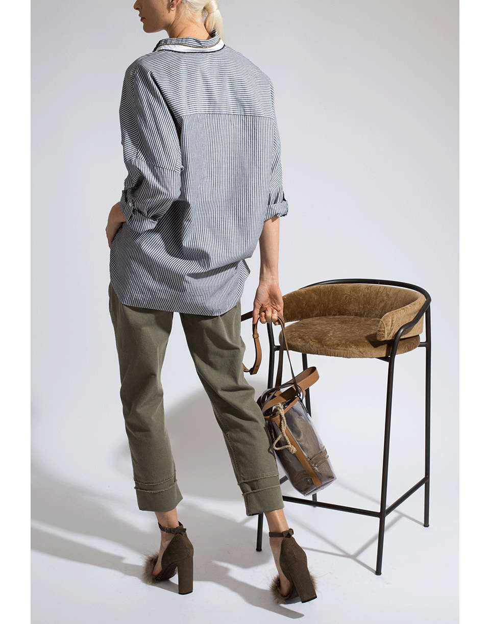 BRUNELLO CUCINELLI-Button Down Oversized Blouse-