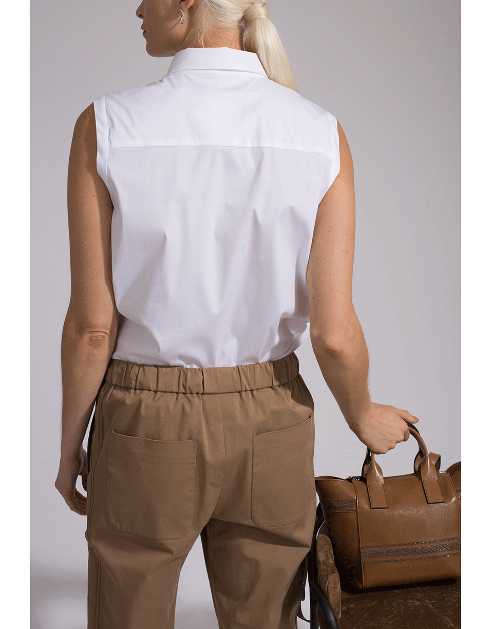 BRUNELLO CUCINELLI-Poplin Button Down Blouse-