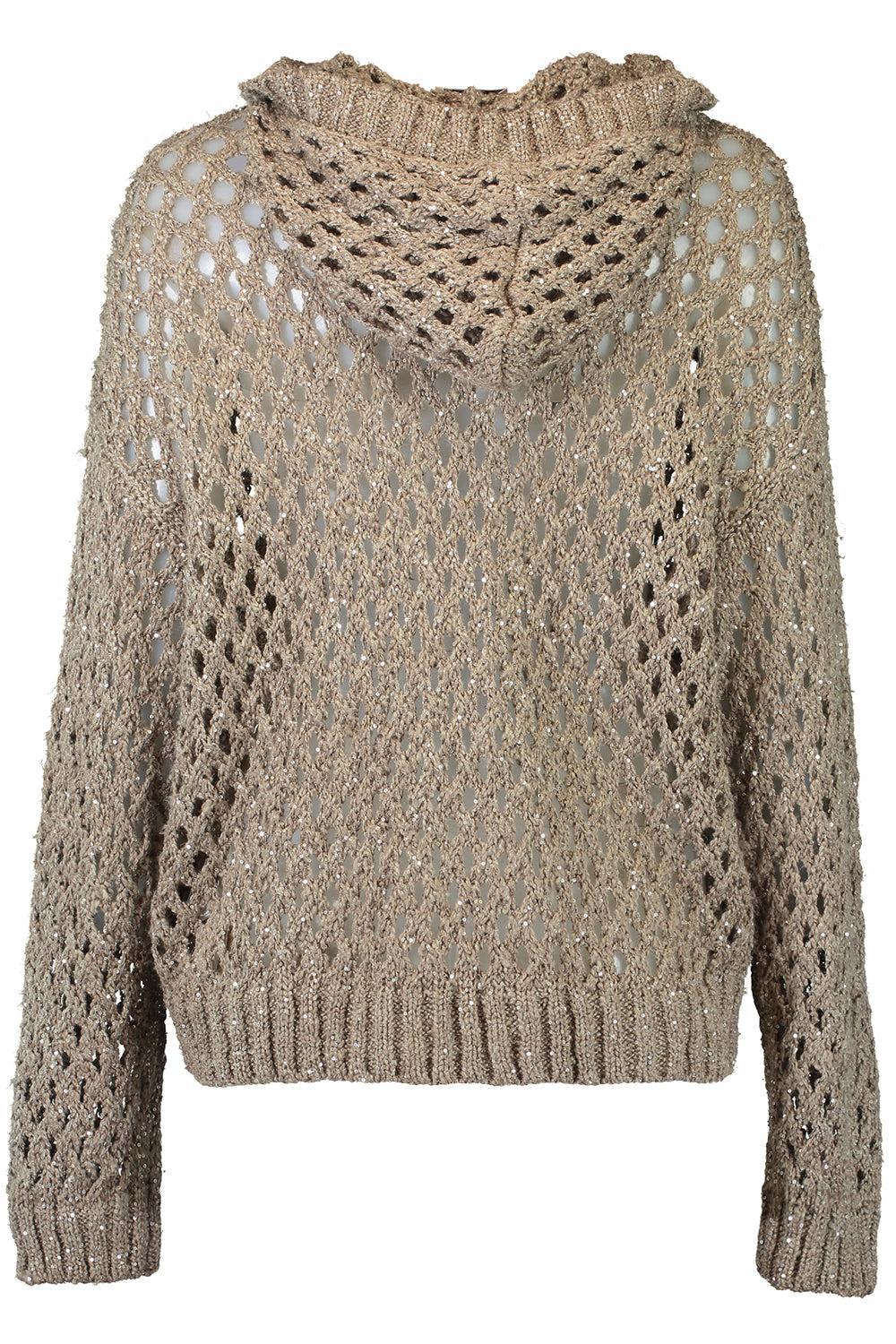 Sparkling Zip Cardigan-BEIGE-XS-CLOTHINGTOPCARDIGAN-BRUNELLO CUCINELLI