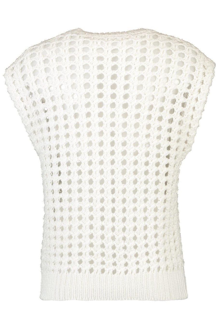 BRUNELLO CUCINELLI-Open Gauge Knit Vest-