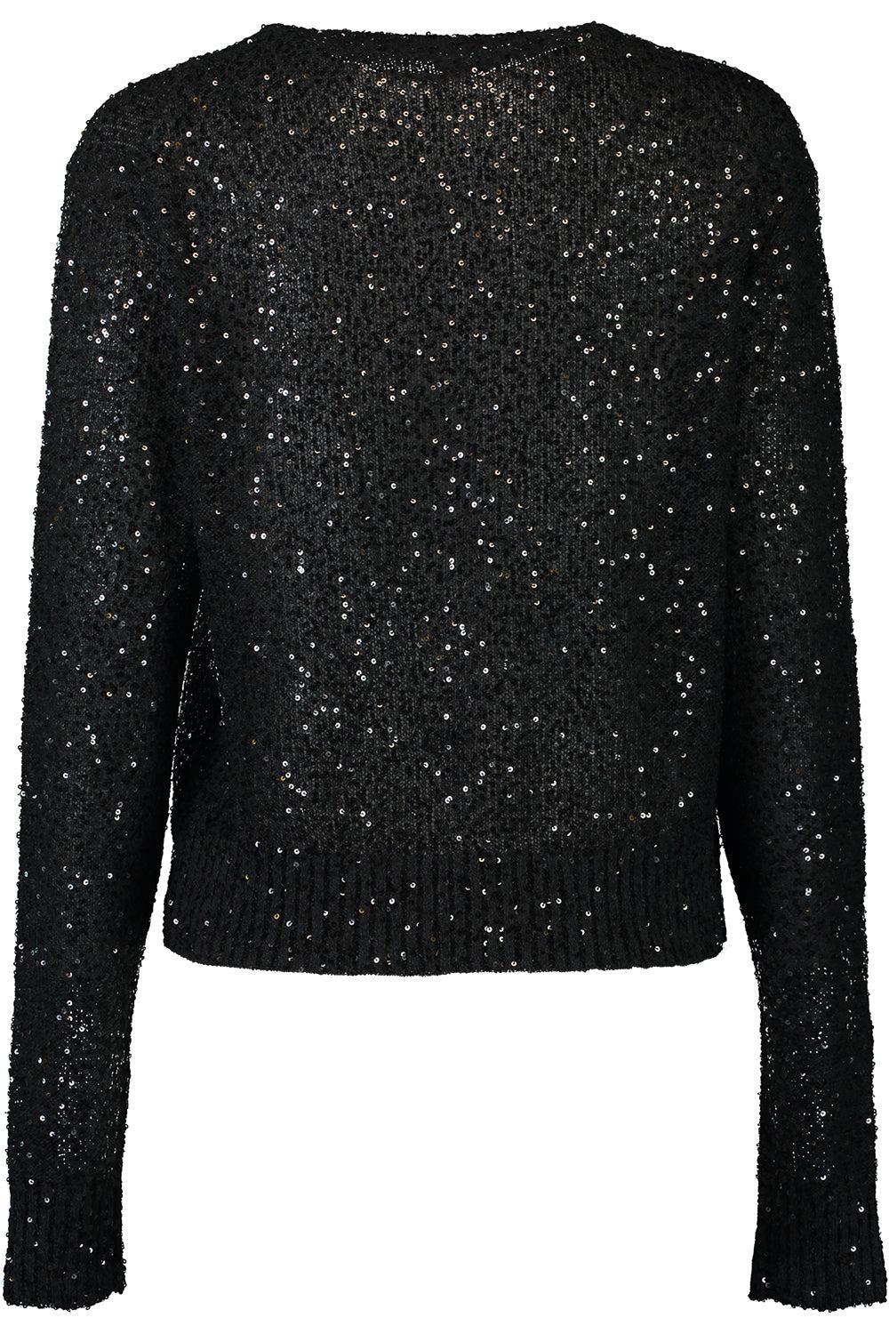 Pailette Crewneck Pullover-BLACK-XS-CLOTHINGTOPKNITS-BRUNELLO CUCINELLI