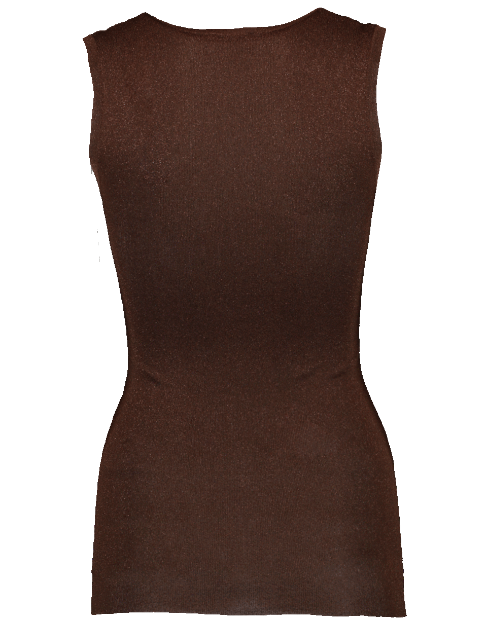 BRUNELLO CUCINELLI-Lurex Top-BRONZE
