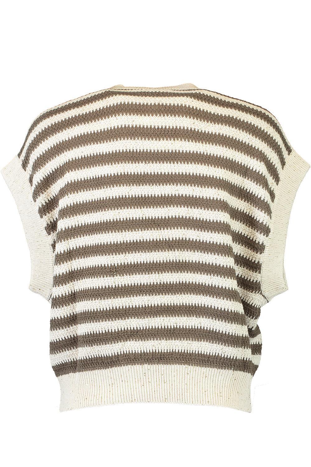Diamante Sweater-BRWN/CRM-XS-CLOTHINGTOPKNITS-BRUNELLO CUCINELLI