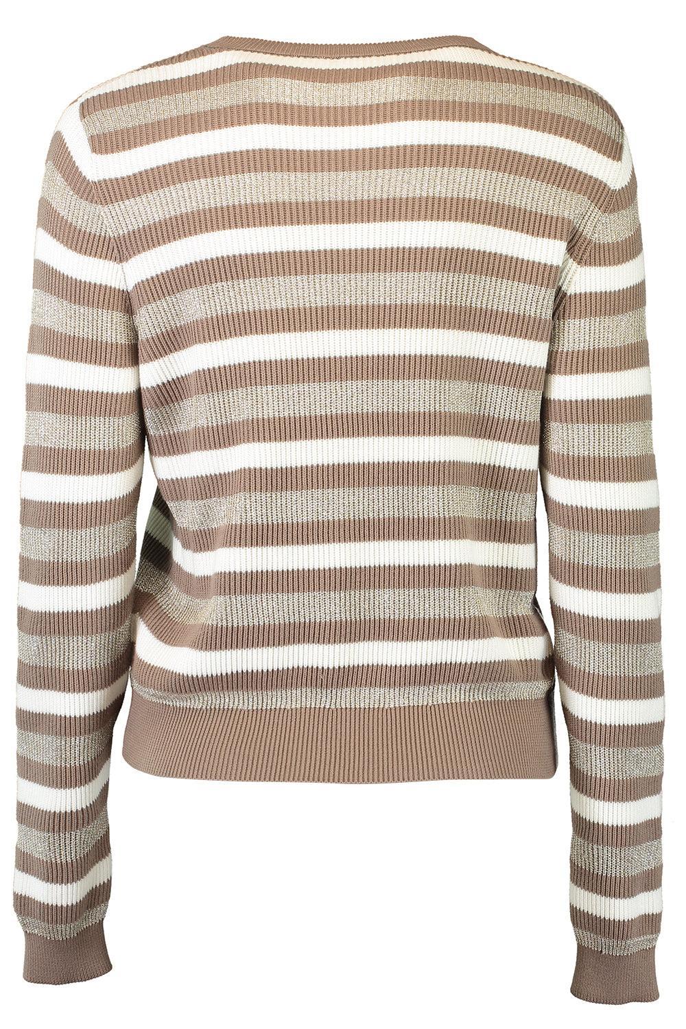 Marina Stripe Crewneck-JUTE-XS-CLOTHINGTOPKNITS-BRUNELLO CUCINELLI
