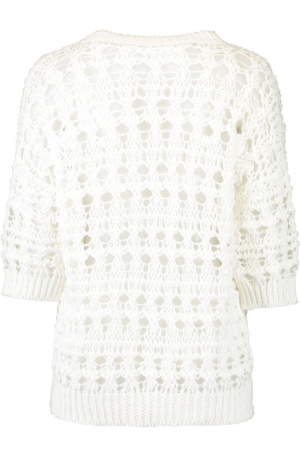 Open Work Knit Top-PANAMA-XS-CLOTHINGTOPKNITS-BRUNELLO CUCINELLI