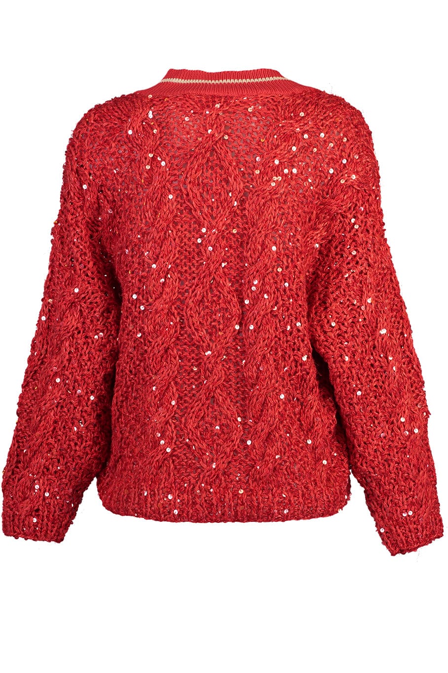 BRUNELLO CUCINELLI-Cable Paillette Opera Knit-