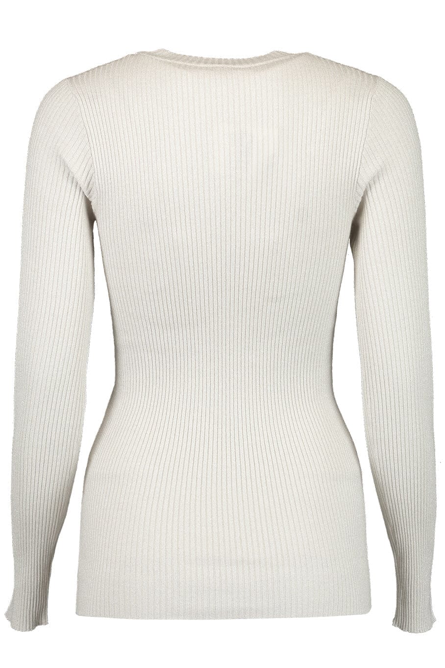 BRUNELLO CUCINELLI-Ribbed Lurex Round Neck Pullover-