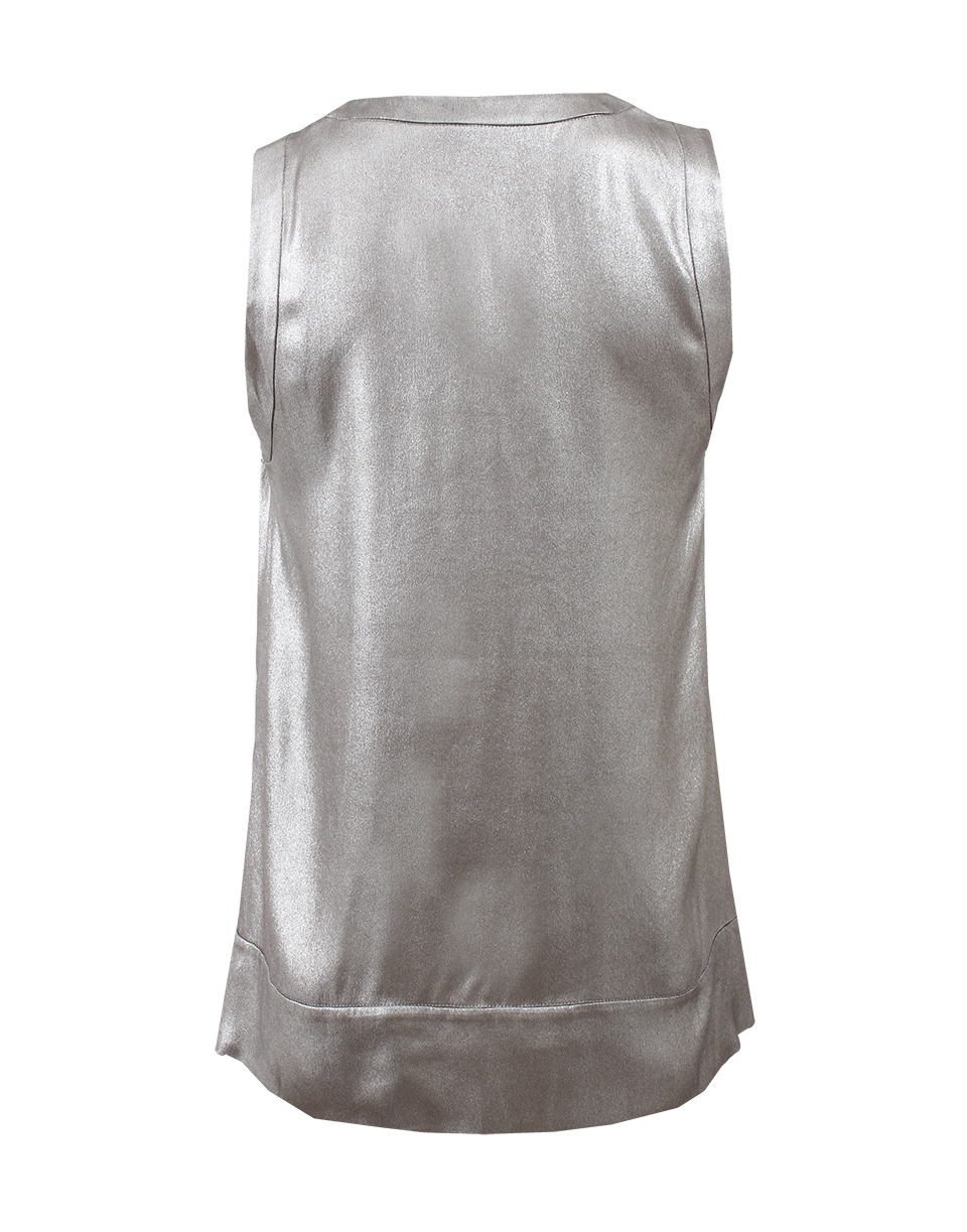 BRUNELLO CUCINELLI-Scoop Neck Lame Tank-