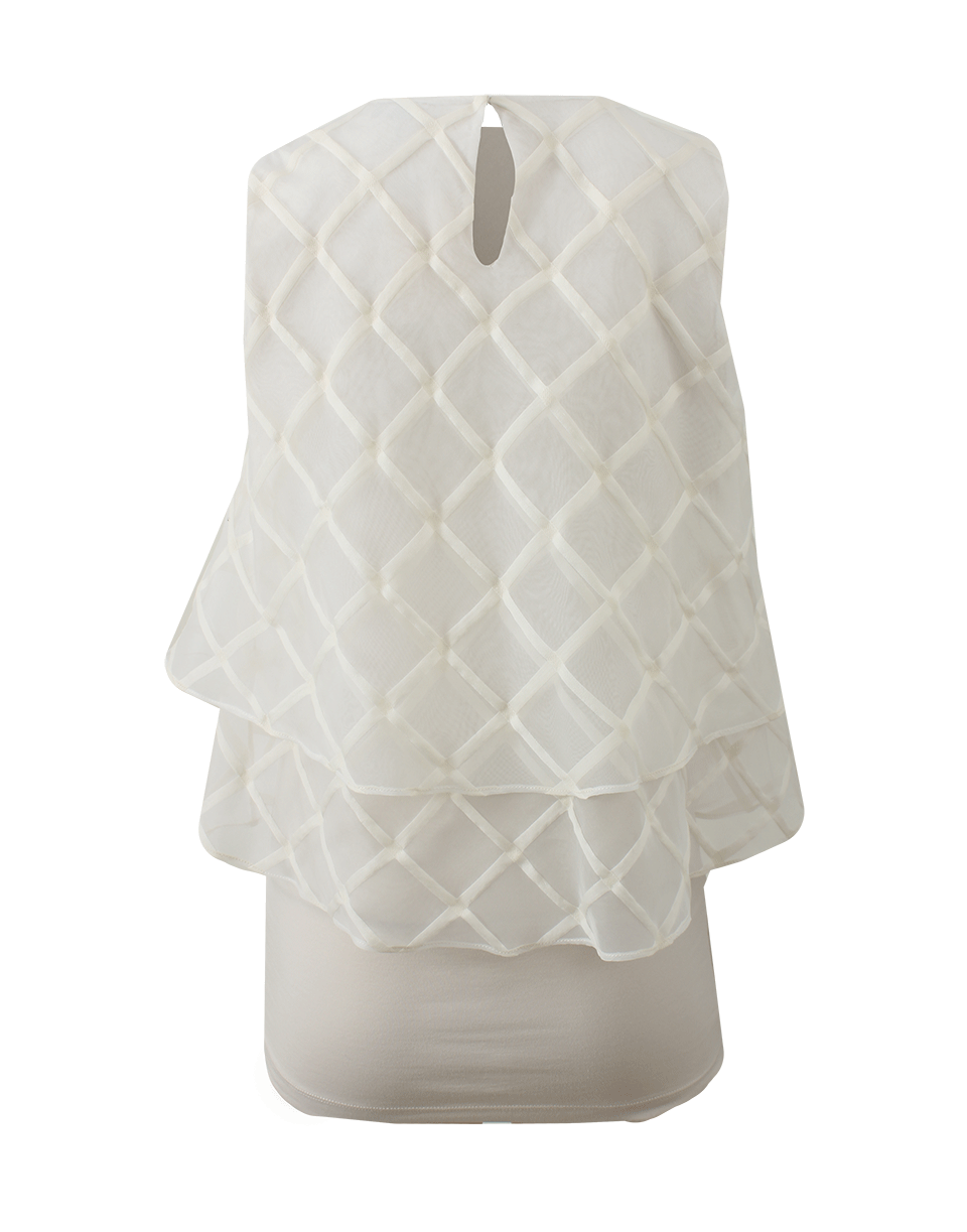 BRUNELLO CUCINELLI-Layered Macro Check Top-