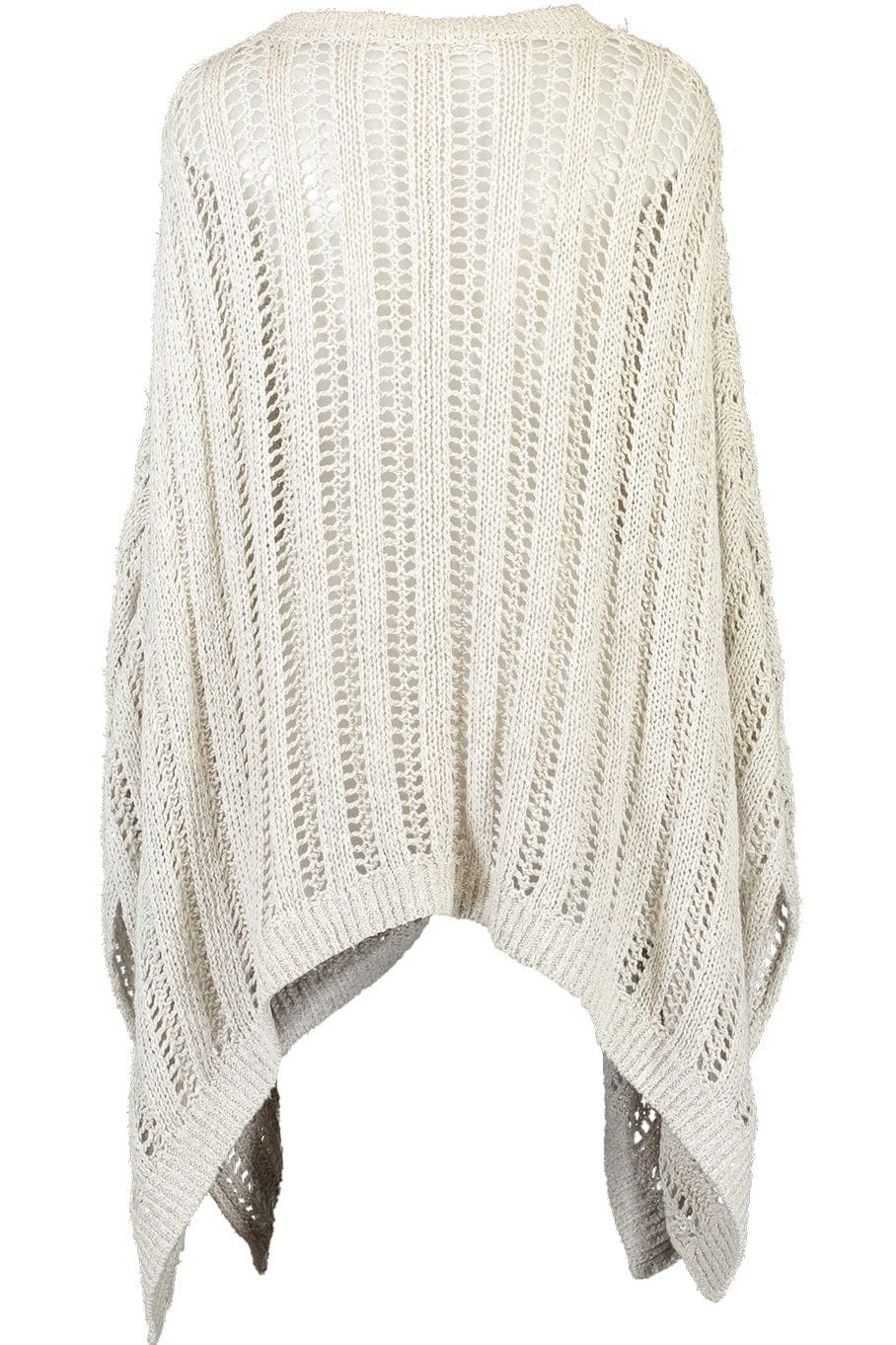 BRUNELLO CUCINELLI-Open Knit Poncho-
