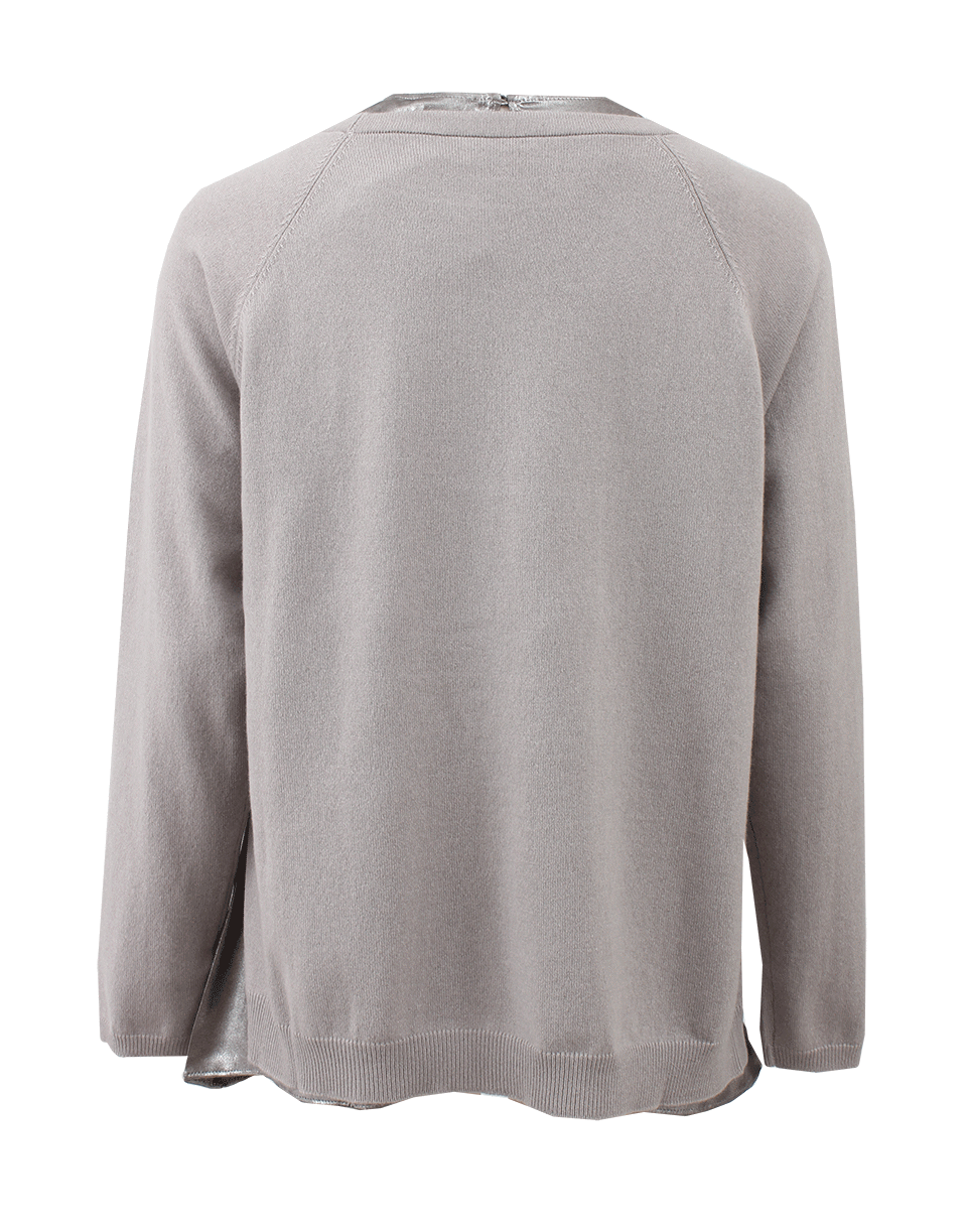 BRUNELLO CUCINELLI-Raglan Sweater With Lame Tank-