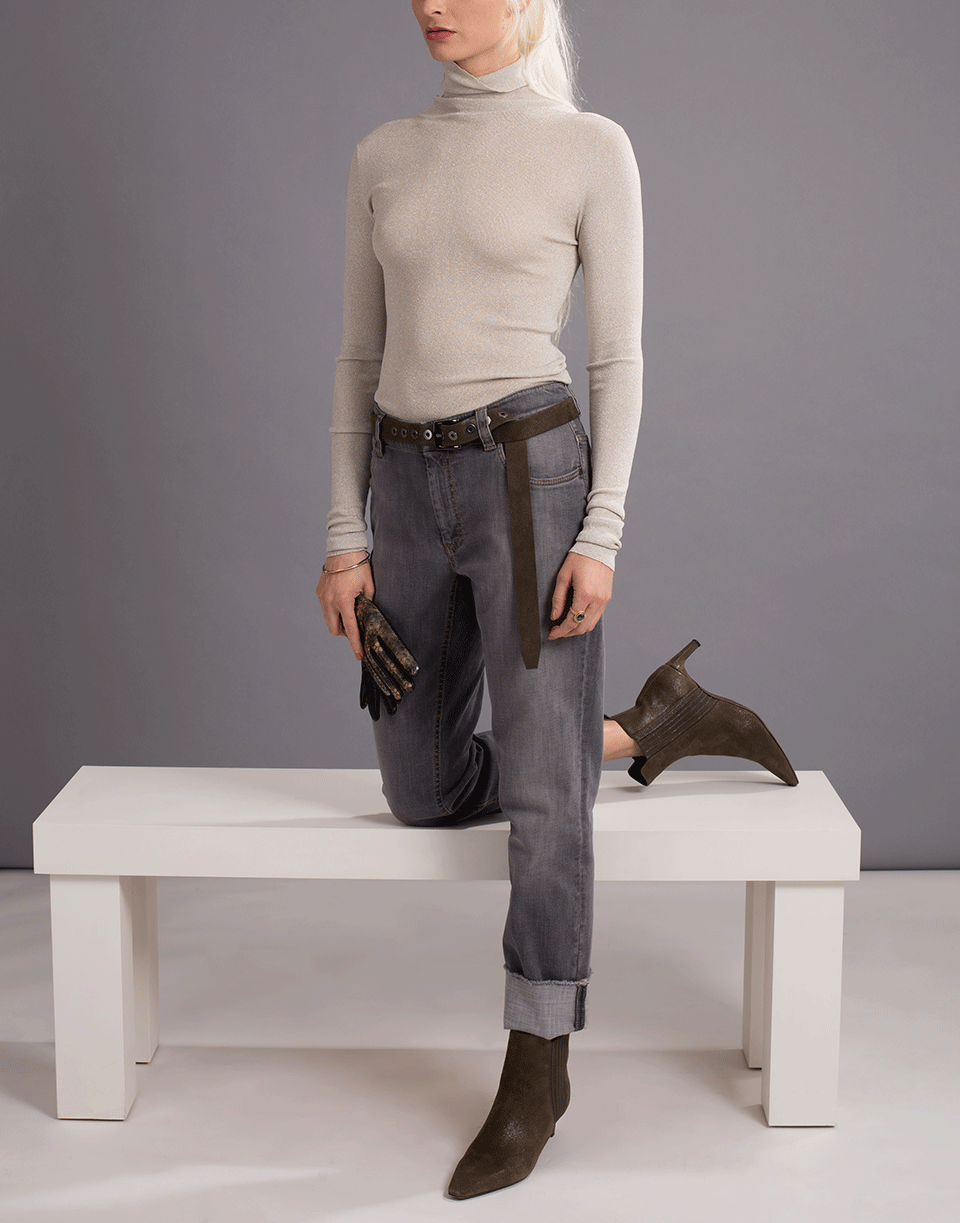 BRUNELLO CUCINELLI-Lurex Turtleneck-